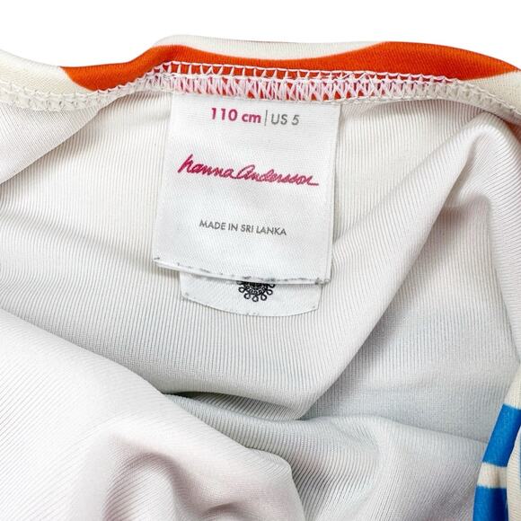 Hanna Andersson Rainbow Stripe One Piece Swimsuit Size 110m (5) - Picture 6 of 6